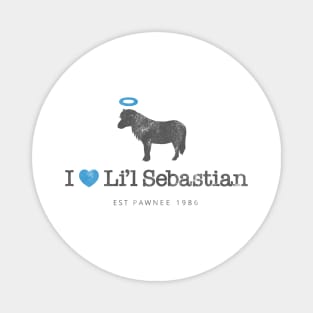 I Heart Li'l Sebastian (Gray) Magnet